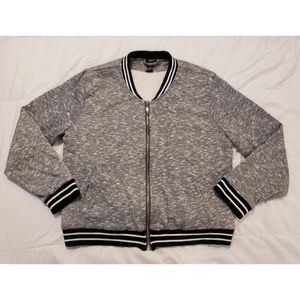 Rue21 faux fur letterman style jacket/coat